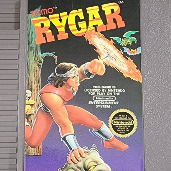 Rygar Nintendo NES 1985 Video Game with Storage Sleeve - Untested - Picture 1 of 5